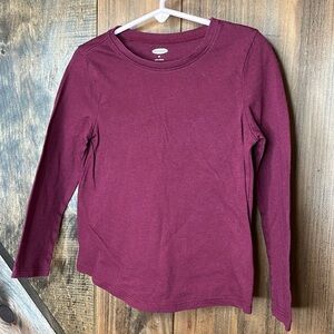 Maroon long sleeve tee